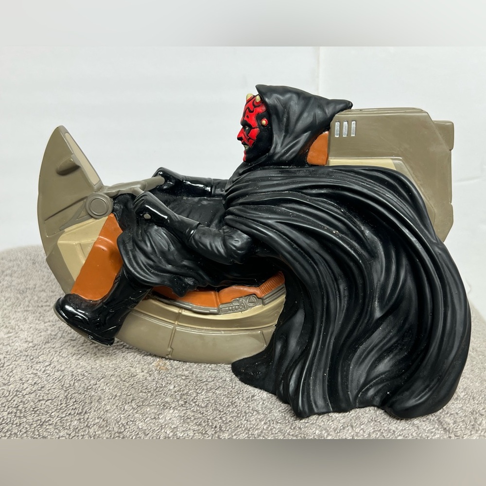 Vintage 90s Star Wars Episode 1 Phantom Menace Darth Maul Sith Speeder Coin Bank